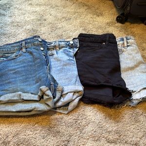 4 pairs Old Navy size 12 High Rise OH straight shorts